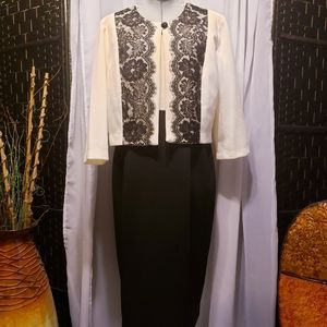 Danny and Nicole Black and Ivory Dress Suit